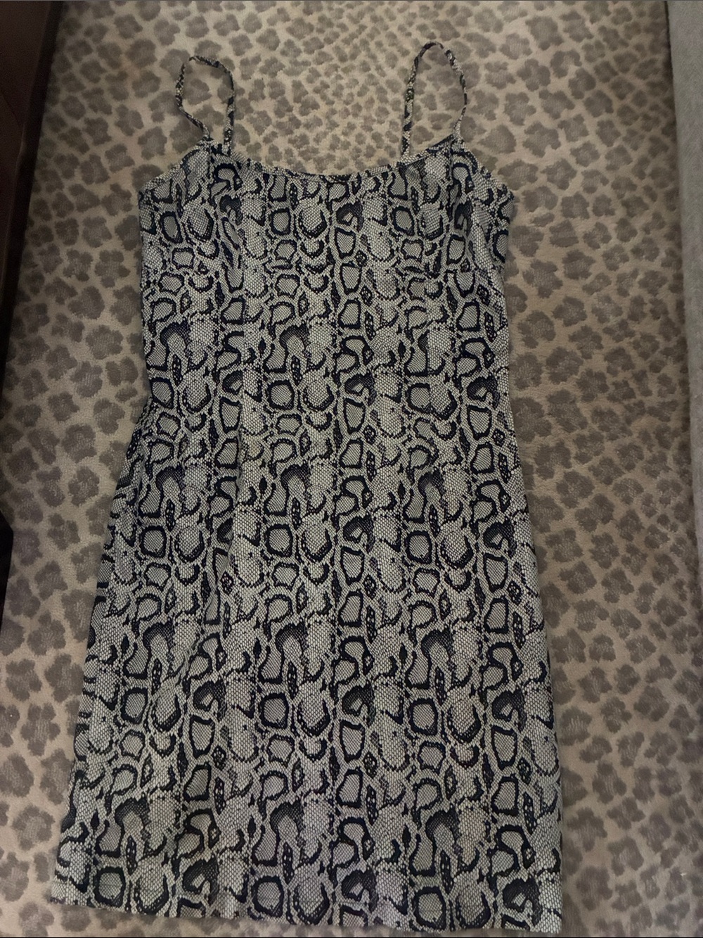 Target Black and White Snake-Print Mini Dress